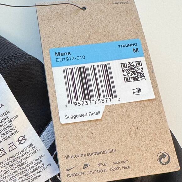 NWT Nike Pro Dri-Fit Men's Training Tights Black Size Medium - Picture 8 of 9